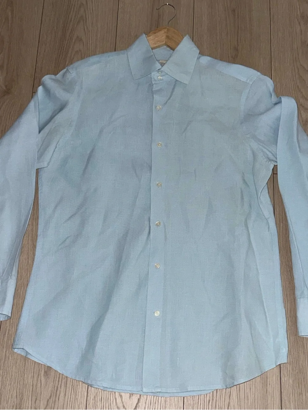 Banana Republic Pale Blue Men's Medium Standard Fit Dress Shirt